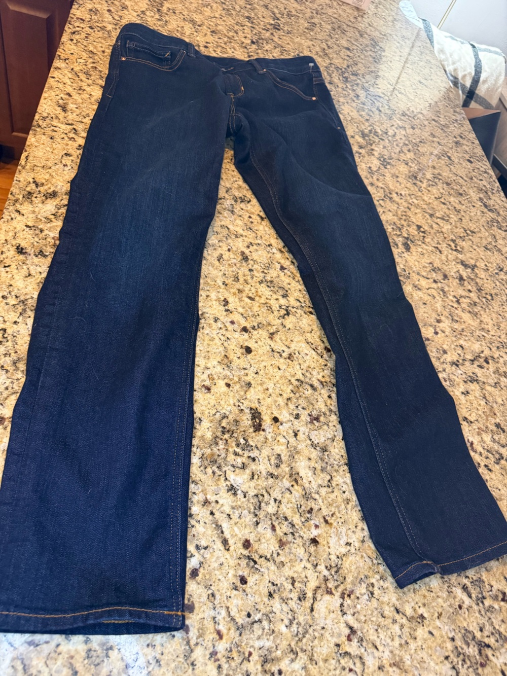 Straight Leg Women’s Jeans in Dark Blue